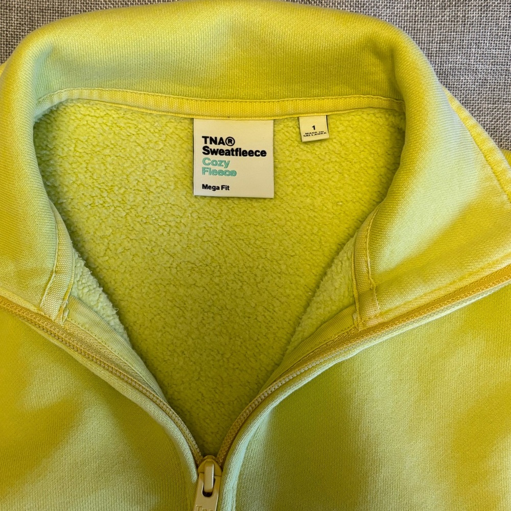 ARITZIA TNA Quarter Zip Cozy Fleece, Sz S. - Picture 3 of 10